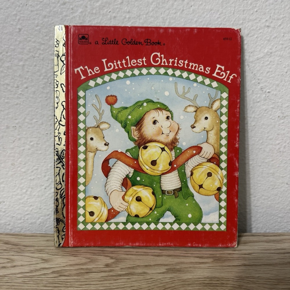 Little‎ Golden Book Littlest Christmas Elf Nancy Buss Vintage Hardcover Book